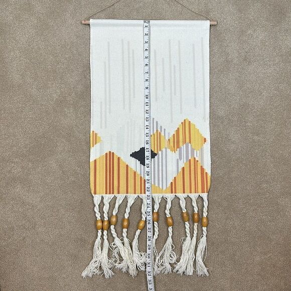 Macrame Wall Hanging Hand-Woven Tassel Tapestry Decoration Indoor Outdoor - Picture 10 of 10